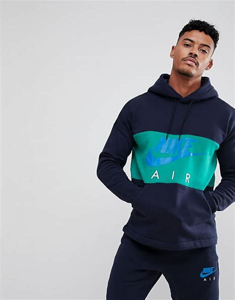 nike air kapuzenpullover marine|Nike – Air – Kapuzenpullover zum Überziehen in Marine, 863758 .